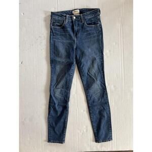L’Agence Margot Mid Rise Skinny Jeans Women’s 26 Prime Blue Vintage Wash Stretch